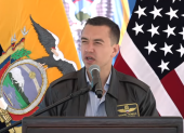 Desde Cotopaxi, el presidente Daniel Noboa también habló de la presencia de narcoterrorismo en las instituciones públicas.