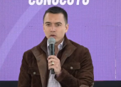 El presidente Noboa asistió a la entrega de la repotenciación del Centro Diurno Conocoto, en Quito.