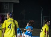 Emely Delgado hizo dos goles en el último partido de Ecuador.