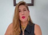 Defensa. La presidenta del Parlamento Andino en el último de los videos que publicó para desvincularse de Mayra Salazar.