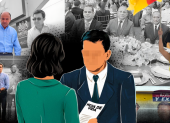 Rostros de personas que participan o mencionan en chats de Caso Encuentro, según la Fiscalía.