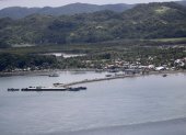 Vista aérea de la base naval filipina de Santa Ana, en la provincia de Cagayan.