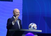 El presidente de la FIFA, Gianni Infantino, intervino previo al 78 Congreso Ordinario de la Conmebol