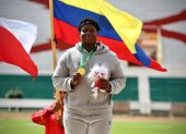 Erick Caicedo se colgó medalla de oro en la prueba de lanzamiento de bala.