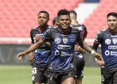 Alexander Bolaños (i) llegó esta temporada para reforzar a Independiente del Valle. Lleva jugados seis partidos de LigaPro en los que marcó dos goles.