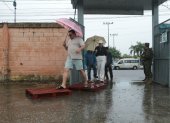 En varias provincias del país se registraron lluvias durante esta jornada electoral