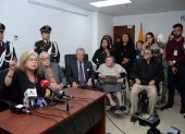 Miembros de la CNA se pronuncian en abril de 2017 tras la sentencia que recibieron por la contrademanda del contralor Carlos Pólit.