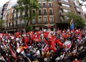 1. Manifestaciones. Miles de simpatizantes salieron con pancartas con apoyo al presidente español.