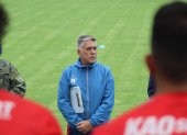 El entrenador argentino Marcelo Zuleta cumple su segundo ciclo en El Nacional, club al que dirigió en 2019.