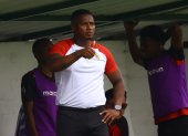 Antonio Valencia durante su primer partido como entrenador de AV25.