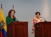 La canciller ecuatoriana y la directora ejecutiva de la Oficina de las Naciones Unidas contra la Droga y el Delito (ONUDD) destacaron los ejes de un plan de compromiso para apoyar a Ecuador.