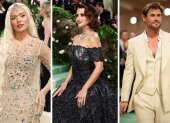 Karol G, Penélope Cruz y Chris Hemsworth con sus atuendos en la Met Gala 2024.