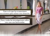 La esposa del presidente de Ecuador se pronuncia sobre su proyecto inmobiliario en Olón.