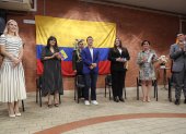 El presidente de Ecuador cumplió la primera actividad de su gira por Europa.