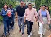Muñoz recorrió obras ejecutadas con presupuestos participativos.