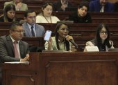 La fiscal general, Diana Salazar, acudió a la Comisión de Fiscalización para exponer los avances de varios casos.