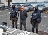 Quito. Al detenido también le encontraron 20 mil dólares.