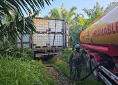 En la Amazonía ecuatoriana se vuelve cada vez más común detectar el contrabando de combustible.