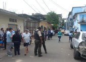 El carro bomba que explotó cerca al Municipio de Durán.