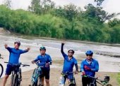 Deportistas del colectivo urbano Panas en Bici disfrutaron de la naturaleza en Pedro Carbo.