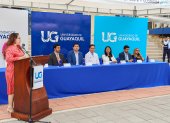 La Universidad de Guayaquil realizó un acto para anunciar la implementación del Comité de Ética e Investigación en Seres Humanos (CEISH - UG), el 20 de mayo de 2024.