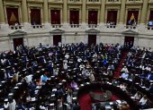 Una sesión de debate en la Cámara de Diputados de Argentina en Buenos Aires (Argentina).