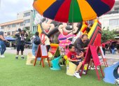 Actividades por el Día del Niño en la calle Panamá.