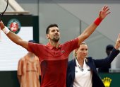 Djokovic tras vencer al argentino Francisco Cerúndolo por 6-1, 5-7, 3-6, 7-5 y 6-3 en 4 horas y 39 minutos.