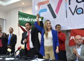 Andrea González Nader se unió al Partido Sociedad Patriótica (PSP) y presentó su candidatura presidencial junto a Lucio Gutiérrez.