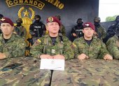 El comandante del ejército dio detalles del operativo en la rueda de prensa.