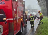 La tarde del sábado también hubo siniestros viales en la av. Simón Bolívar. Una colisión múltiple dejó un herido.