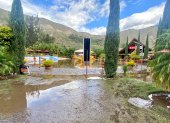 Uno de los lugares más afectados por el desbordamiento del río Pisque fue un complejo turístico.