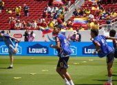 Ecuador minutos antes de arrancar la cita ante Venezuela en Copa América.