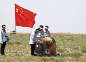 Esta misión convierte a China en el primer país que ha logrado recolectar muestras lunares de la cara oculta del satélite natural de la Tierra.