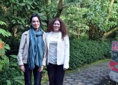 En la imagen Juliana Tinoco, coordinadora de la Alianza Socioambiental Fondos del Sur, y Fabiola Arregui, directora de la Fundación Ñeque.