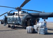 Arequipa. Un cargamento de ayuda llega a la población afectada tras el sismo y fue enviada por el Gobierno.