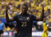 El centrocampista ecuatoriano Moisés Caicedo fue registrado el pasado 26 de junio, durante un partido del grupo B de la Copa América 2024 contra Jamaica, en el estadio Allegiant de Las Vegas (Nevada, EE.UU.).
