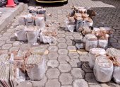 Un total de 40 paquetes de marihuana fueron incautados en un control realizado
