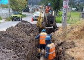 El corte se realizó por trabajos en una tubería de la Planta de tratamiento de agua, al suroriente de Quito.