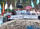 Acto. Religiosos se reunieron para recordar la hazaña.