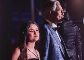 Joaquina y Andrea Bocelli.
