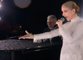 Celine Dion en la inauguración de los Juegos Olímpicos 2024.