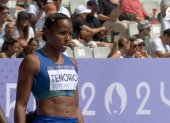 La velocista Ángela Tenorio quedó cuarta en la competencia de 10 metros planos en París 2024
