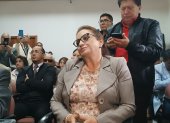 Figura. Rosa Argudo, secretaria general del SinduoIESS, compareció ante los cinco asambleístas de Azuay, el 25 de junio de 2024; sin embargo, no entregó ningún tipo de información solicitada.
