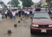 Caravana en homenaje a jóvenes asesinados, en Puerto López