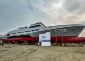 La fragata fue lanzada en días pasados al mar.