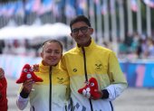 Daniel Pintado aportó con una medalla de oro en los 20 kilómetros marcha, y una presea de plata junto a Glenda Morejón en la maratón mixta.