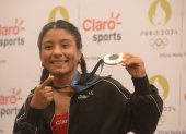 Lucía Yépez mostró su medalla de plata conseguida en los Juegos Olímpicos París 2024