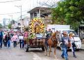 Romería. La imagen de la Virgen de El Cisne, en su recorrido anual.