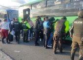 Durante el operativo realizado entre personal del  Cuerpo de Agentes de Control Metropolitano y Policía se encontraron novedades